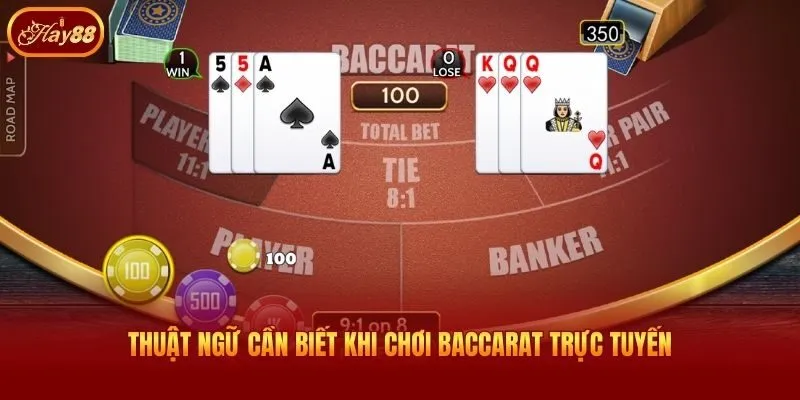 Thuật ngữ cần biết khi chơi baccarat trực tuyến